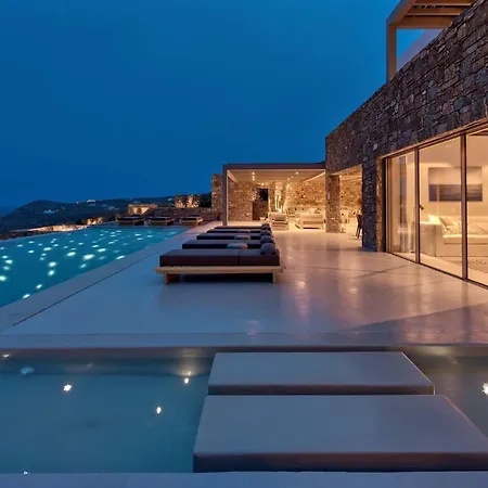 빌라 Astounding Mykonos 6 Bedrooms Brandy Private Infinity Pool *