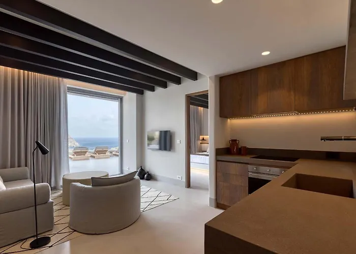 Astounding Mykonos 6 Bedrooms Brandy Private Infinity Pool 빌라