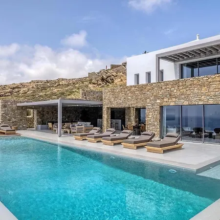 Villa Astounding Mykonos 6 Bedrooms Brandy Private Infinity Pool Stunning Sea Views Elia *