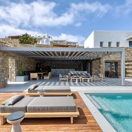 Villa Astounding Mykonos 6 Bedrooms Brandy Private Infinity Pool Stunning Sea Views Elia Elia (Mykonos)