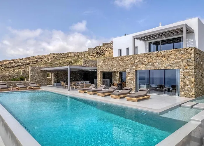 别墅 Astounding Mykonos 6 Bedrooms Brandy Private Infinity Pool *