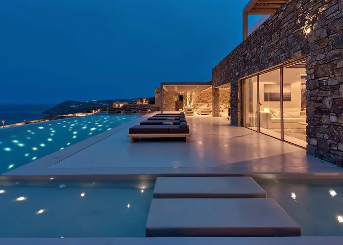 别墅 Astounding Mykonos 6 Bedrooms Brandy Private Infinity Pool *