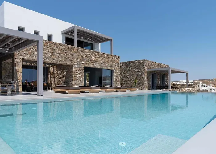 Astounding Mykonos 6 Bedrooms Brandy Private Infinity Pool 别墅 *